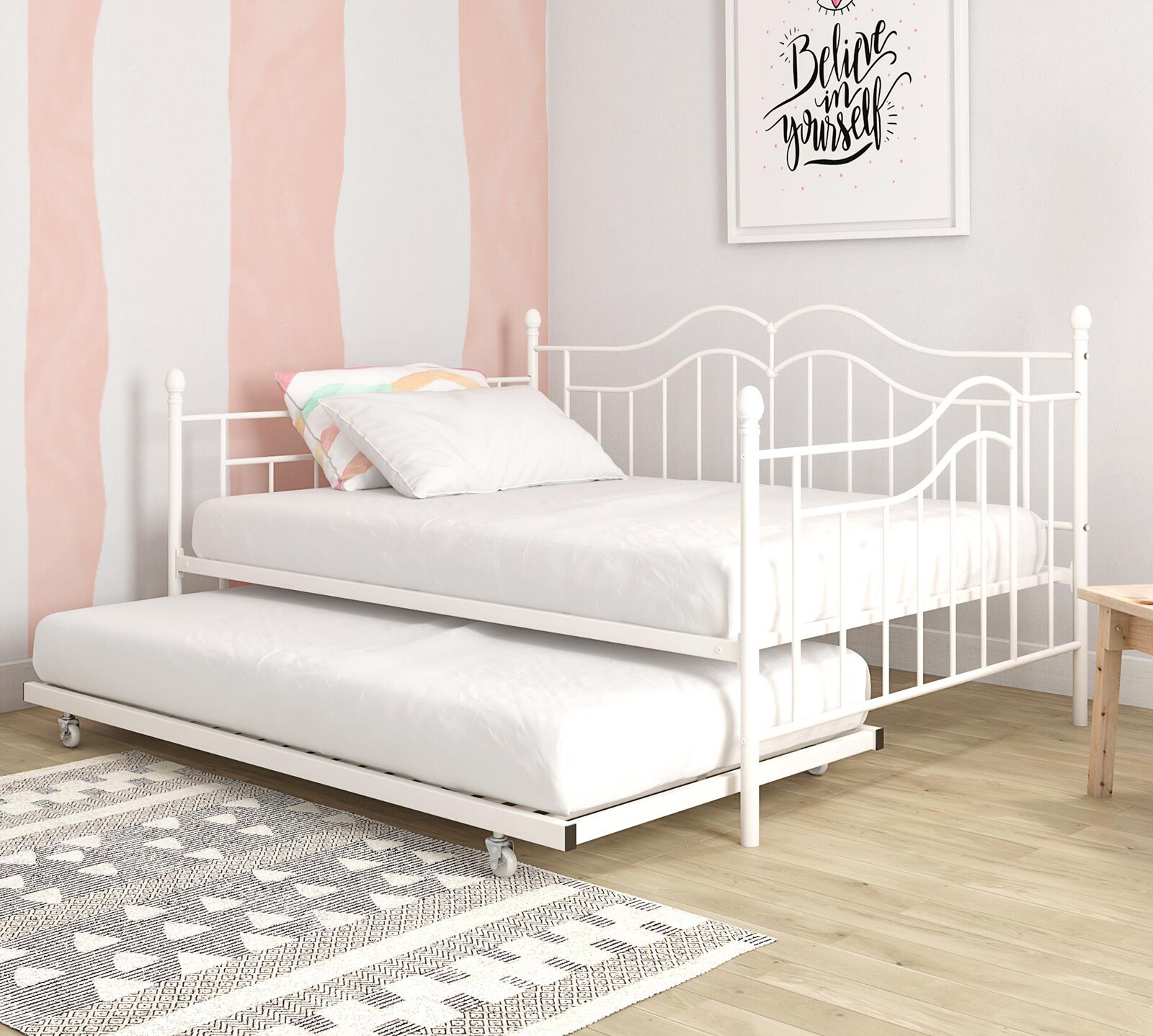 Selene Metal Daybed & Trundle